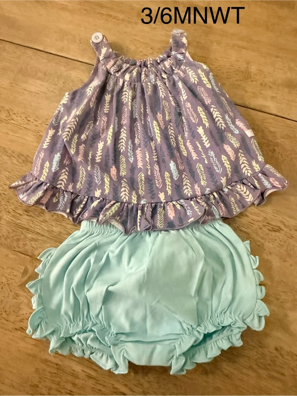 Rufflebutts set 3/6 months NWT